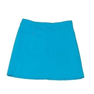 Jamie Sadock Bright Blue Mini Skort Pull On Pockets Size 6  Stretchy Mid Rise